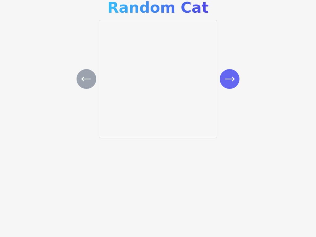 Random Cat application screenshot