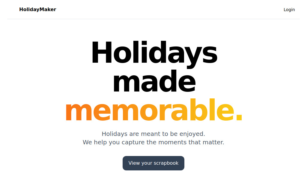 HolidayMaker screenshot