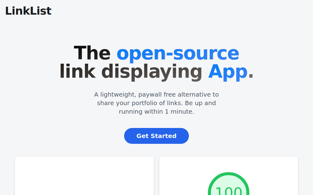 LinkList screenshot